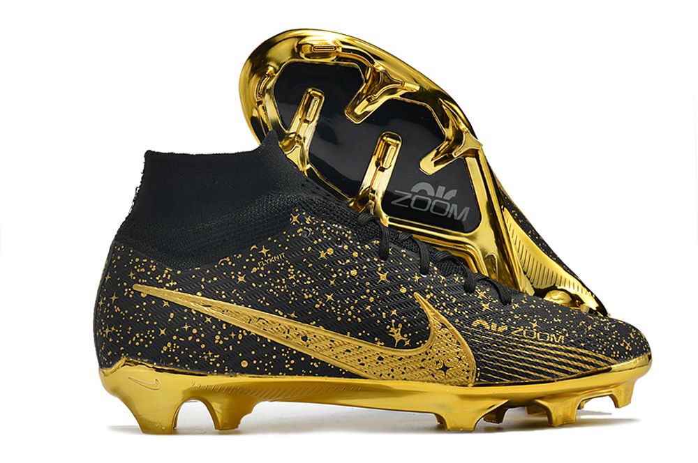Nike Air Zoom Mercurial Superfly IX Elite FG negro dorado